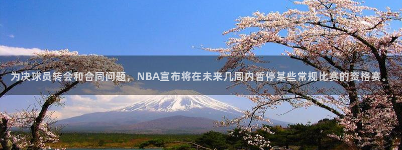 捷报网足球：为决球员转会和合同问题，NBA宣布将在未来几周内暂停某些常规比赛的资格赛。